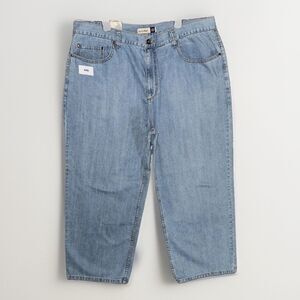 Anchor Blue Mens Baggy Fit Denim Jeans Light Wash 40x30 NWT VTG